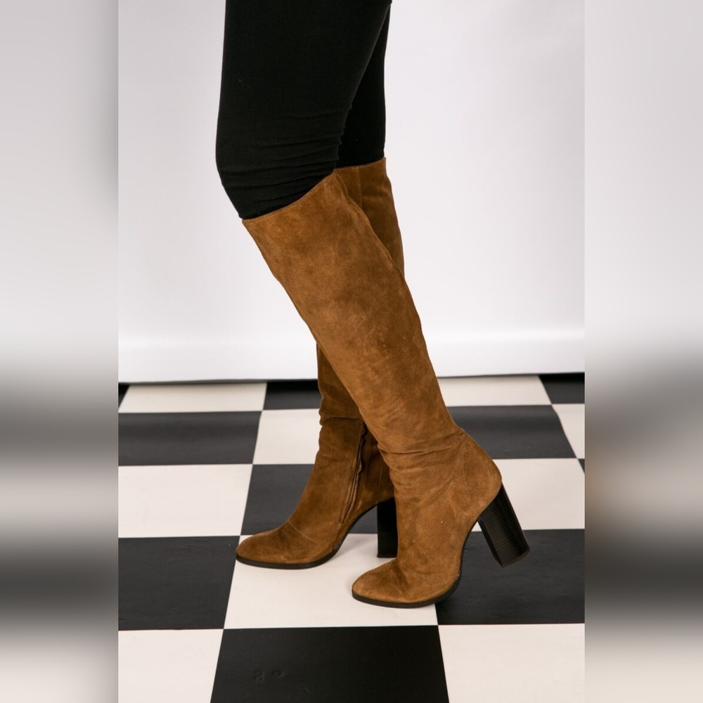 NOW Made In Italy Boots Knee High 100% Genuine Leather